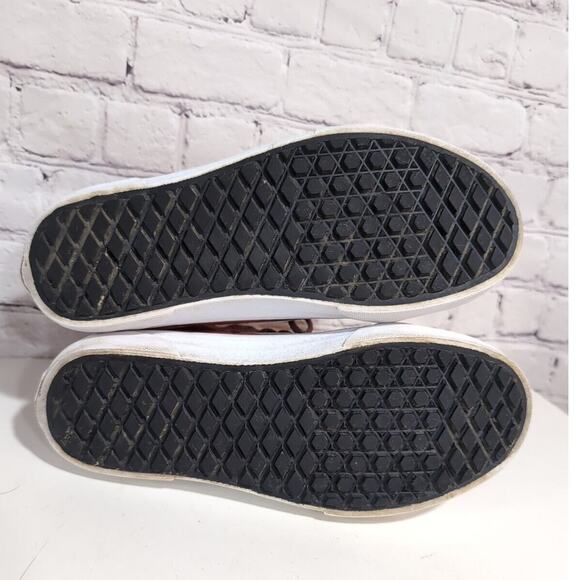 Vans Red and White High-Top Sneakers - Picture 12 of 16